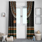 Ivory Coast African Pattern Window Curtain Ethnic Geometric and National Motto - African Pride