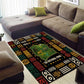 Ivory Coast Area Rug Tai National Park Wildlife Map - African Pride