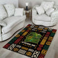 Ivory Coast Area Rug Tai National Park Wildlife Map - African Pride