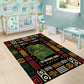 Ivory Coast Area Rug Tai National Park Wildlife Map - African Pride