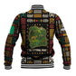 Ivory Coast Baseball Jacket Tai National Park Wildlife Map - African Pride