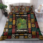 Ivory Coast Bedding Set Tai National Park Wildlife Map - African Pride