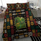 Ivory Coast Bedding Set Tai National Park Wildlife Map - African Pride