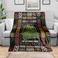 Ivory Coast Blanket Tai National Park Wildlife Map - African Pride