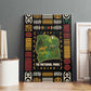Ivory Coast Canvas Wall Art Tai National Park Wildlife Map - African Pride