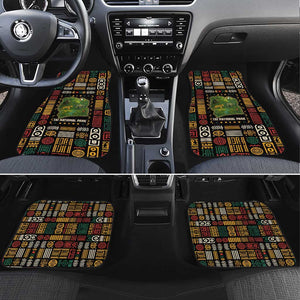Ivory Coast Car Mats Tai National Park Wildlife Map - African Pride