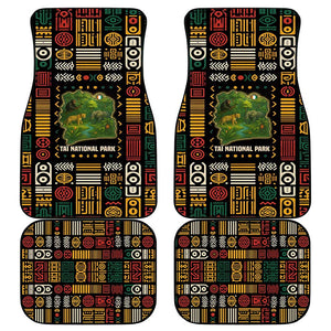 Ivory Coast Car Mats Tai National Park Wildlife Map - African Pride