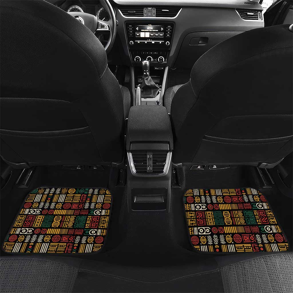 Ivory Coast Car Mats Tai National Park Wildlife Map - African Pride