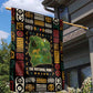 Ivory Coast Garden Flag Tai National Park Wildlife Map - African Pride