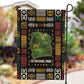 Ivory Coast Garden Flag Tai National Park Wildlife Map - African Pride