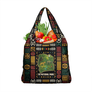 Ivory Coast Grocery Bag Tai National Park Wildlife Map - African Pride