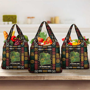 Ivory Coast Grocery Bag Tai National Park Wildlife Map - African Pride