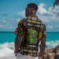 Ivory Coast Hawaiian Shirt Tai National Park Wildlife Map - African Pride