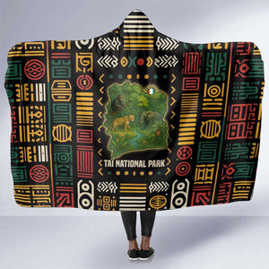 Ivory Coast Hooded Blanket Tai National Park Wildlife Map - African Pride