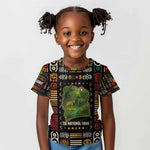 Ivory Coast Kid T shirt Tai National Park Wildlife Map - African Pride
