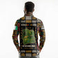 Ivory Coast Long Sleeve Polo Shirt Tai National Park Wildlife Map - African Pride