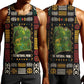 Ivory Coast Men Tank Top Tai National Park Wildlife Map - African Pride