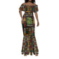 Ivory Coast Mermaid Dress Tai National Park Wildlife Map - African Pride