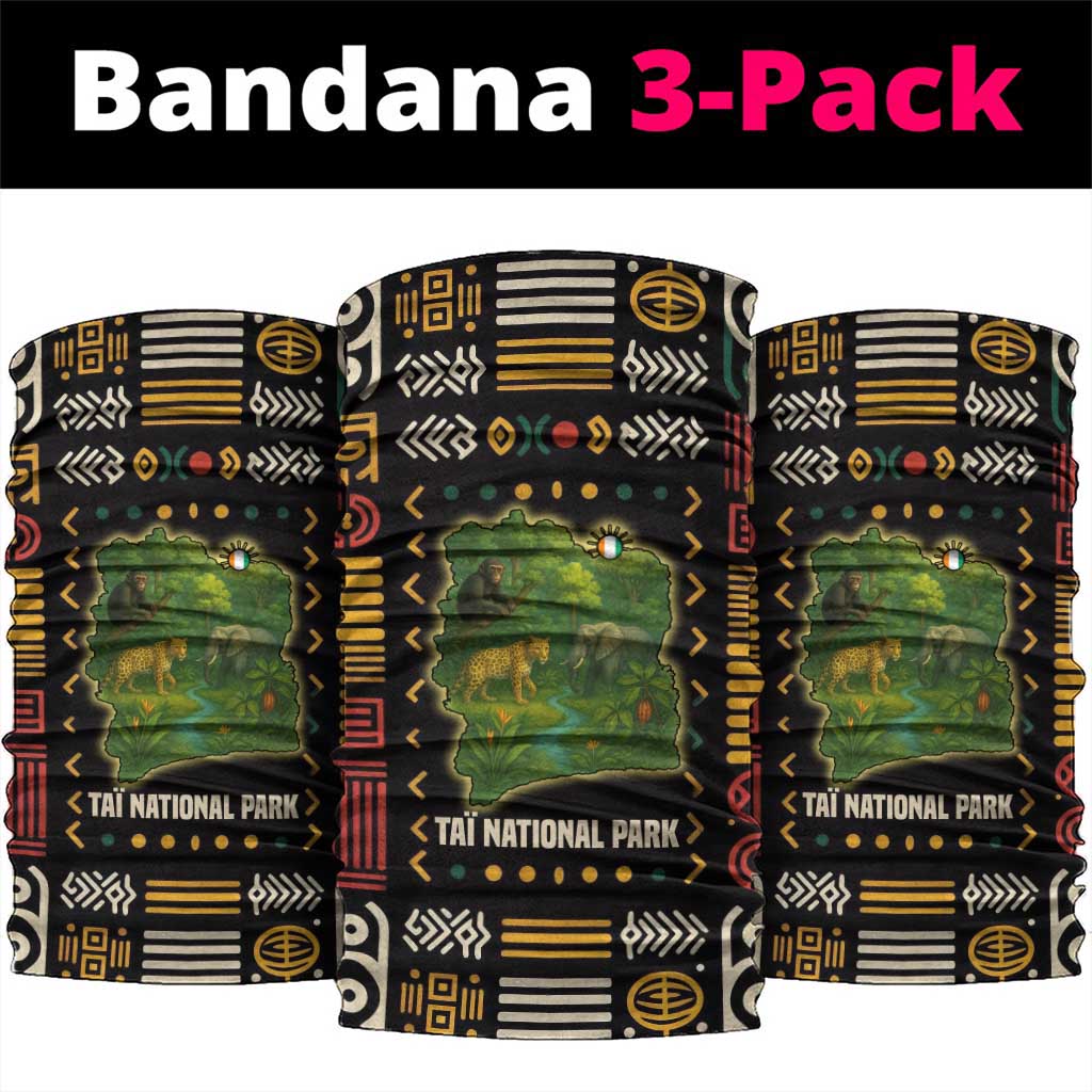 Ivory Coast Neck Gaiter Tai National Park Wildlife Map - African Pride