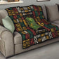 Ivory Coast Quilt Tai National Park Wildlife Map - African Pride