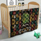 Ivory Coast Quilt Tai National Park Wildlife Map - African Pride