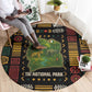 Ivory Coast Round Carpet Tai National Park Wildlife Map - African Pride