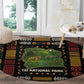 Ivory Coast Round Carpet Tai National Park Wildlife Map - African Pride
