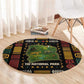 Ivory Coast Round Carpet Tai National Park Wildlife Map - African Pride