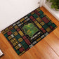 Ivory Coast Rubber Doormat Tai National Park Wildlife Map - African Pride