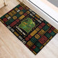 Ivory Coast Rubber Doormat Tai National Park Wildlife Map - African Pride