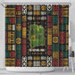 Ivory Coast Shower Curtain Tai National Park Wildlife Map - African Pride