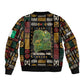 Ivory Coast Sleeve Zip Bomber Jacket Tai National Park Wildlife Map - African Pride