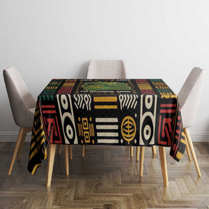 Ivory Coast Tablecloth Tai National Park Wildlife Map - African Pride