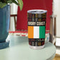 Ivory Coast Tumbler Cup Tai National Park Wildlife Map - African Pride