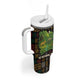 Ivory Coast Tumbler With Handle Tai National Park Wildlife Map - African Pride