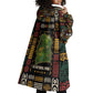 Ivory Coast Wearable Blanket Hoodie Tai National Park Wildlife Map - African Pride