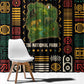 Ivory Coast Window Curtain Tai National Park Wildlife Map - African Pride