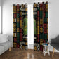 Ivory Coast Window Curtain Tai National Park Wildlife Map - African Pride