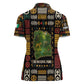 Ivory Coast Women Polo Shirt Tai National Park Wildlife Map - African Pride