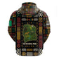 Ivory Coast Zip Hoodie Tai National Park Wildlife Map - African Pride