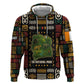 Ivory Coast Zip Hoodie Tai National Park Wildlife Map - African Pride