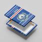 Cape Verde Christmas Canvas Wall Art Blue Festive Pattern Sailing Santa and National Emblem Motif - African Pride