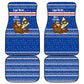 Cape Verde Christmas Car Mats Blue Festive Pattern Sailing Santa and National Emblem Motif - African Pride