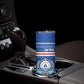 Cape Verde Christmas Skinny Tumbler Blue Festive Pattern Sailing Santa and National Emblem Motif - African Pride