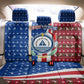 Cape Verde Christmas Back Car Seat Cover Festive Pattern Christmas Tree and National Emblem Motif - African Pride