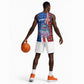 Cape Verde Christmas Basketball Jersey Festive Pattern Christmas Tree and National Emblem Motif - African Pride