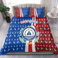 Cape Verde Christmas Bedding Set Festive Pattern Christmas Tree and National Emblem Motif - African Pride
