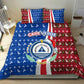 Cape Verde Christmas Bedding Set Festive Pattern Christmas Tree and National Emblem Motif - African Pride