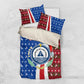 Cape Verde Christmas Bedding Set Festive Pattern Christmas Tree and National Emblem Motif - African Pride