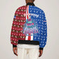 Cape Verde Christmas Bomber Jacket Festive Pattern Christmas Tree and National Emblem Motif - African Pride
